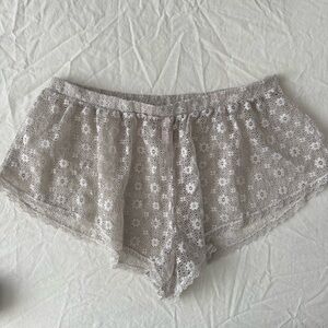 Victoria Secret Floral Lace Sleep Shorts Size Medium